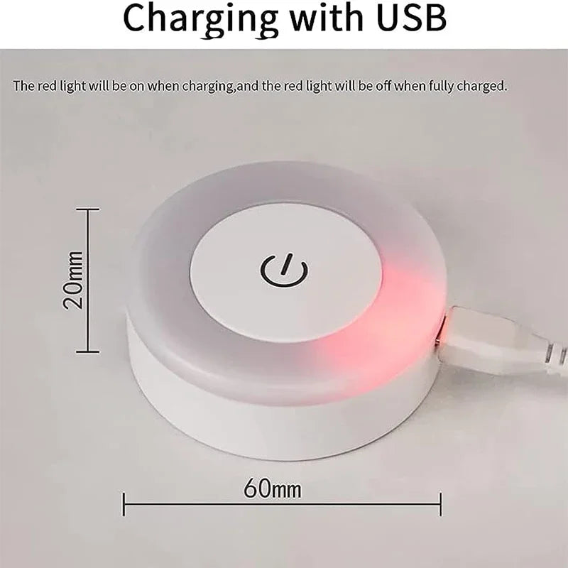 Luz Nocturna LED Portátil Recargable por USB