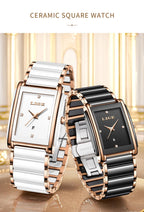 Montre LIGE LG89188 2026 Bracelet en céramique Résistante à l'eau