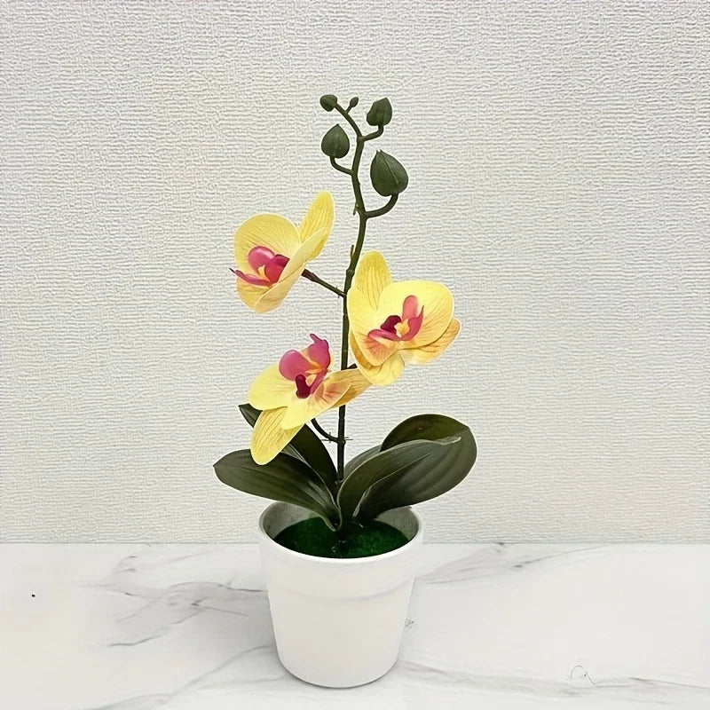 Orquídea Artificial Decoración para Hogar y Oficina