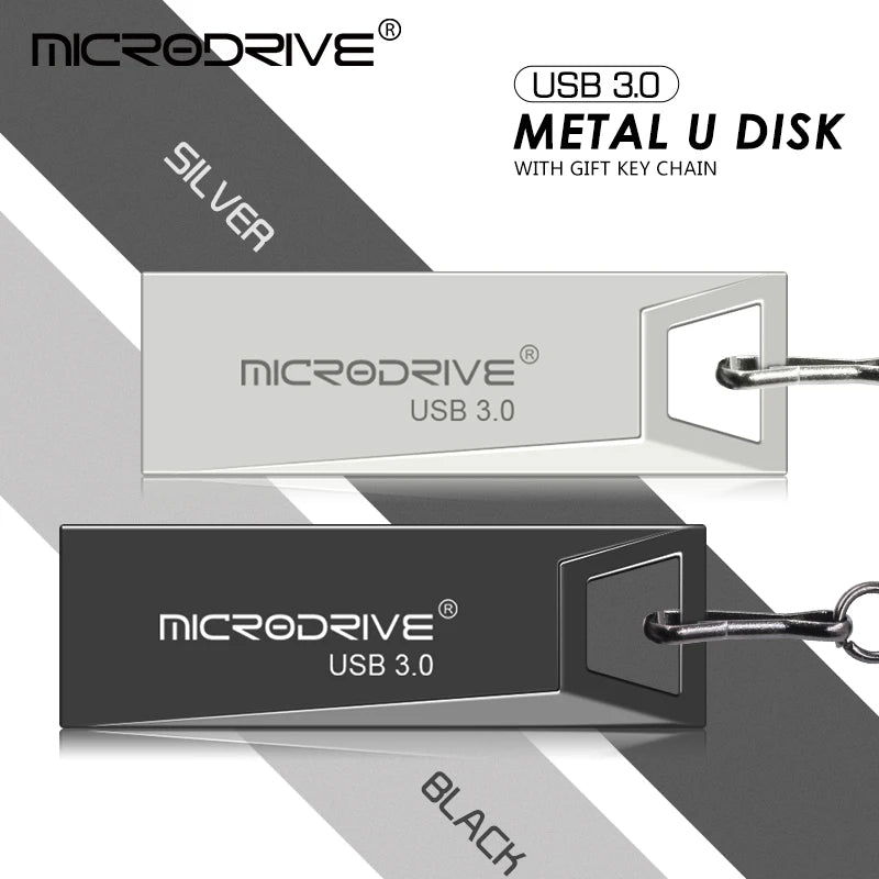 Memoria USB 3.0 Mini Metal Impermeable con Llavero