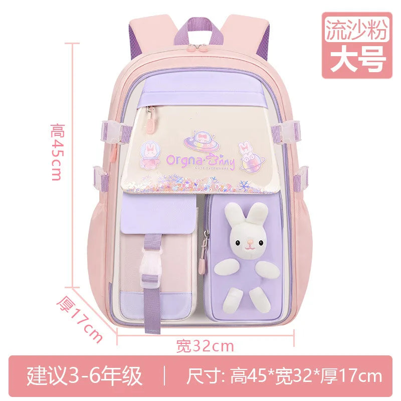 Mochila Escolar Impermeable Para Niñas