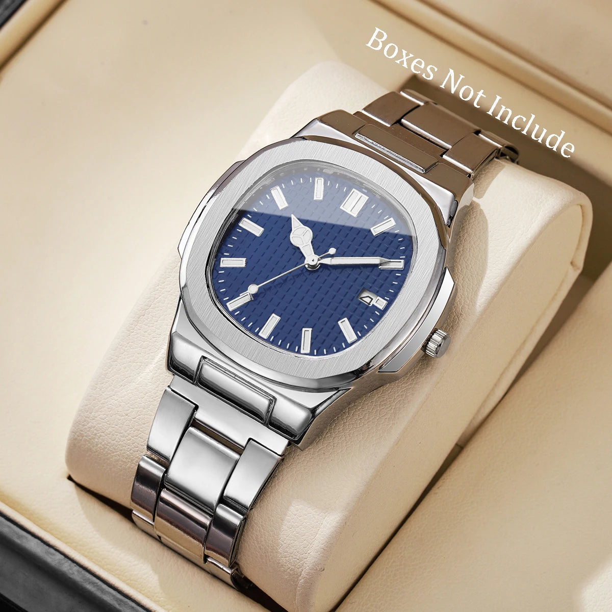 Luxury Square Quartz Stainless Steel Watch