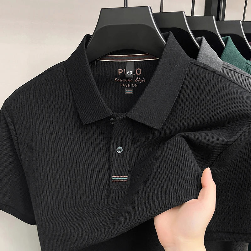 Polo 100% Algodón para Hombre Manga Corta Transpirable