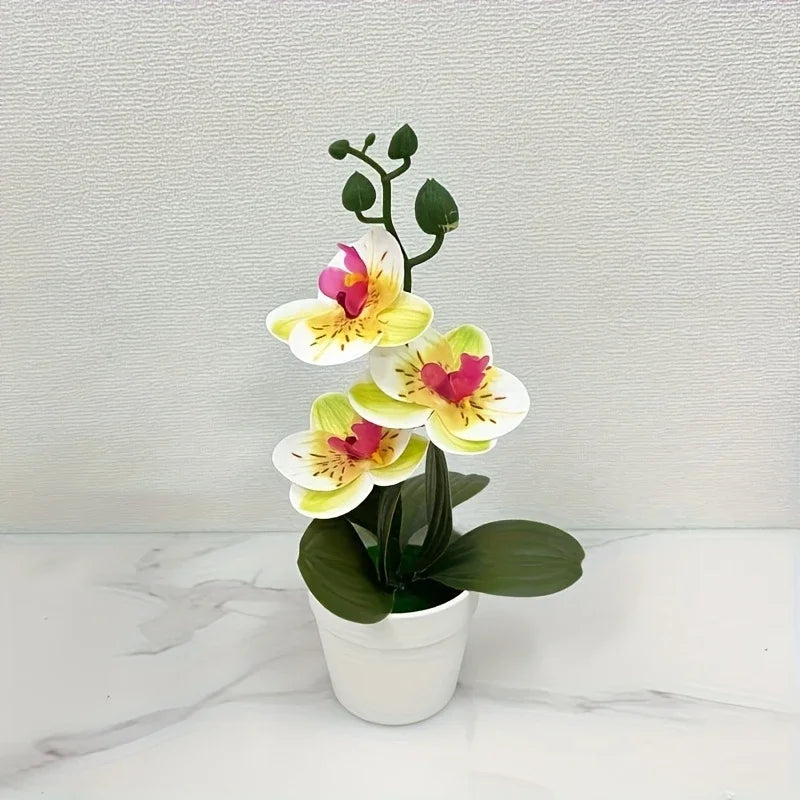 Orquídea Artificial Decoración para Hogar y Oficina