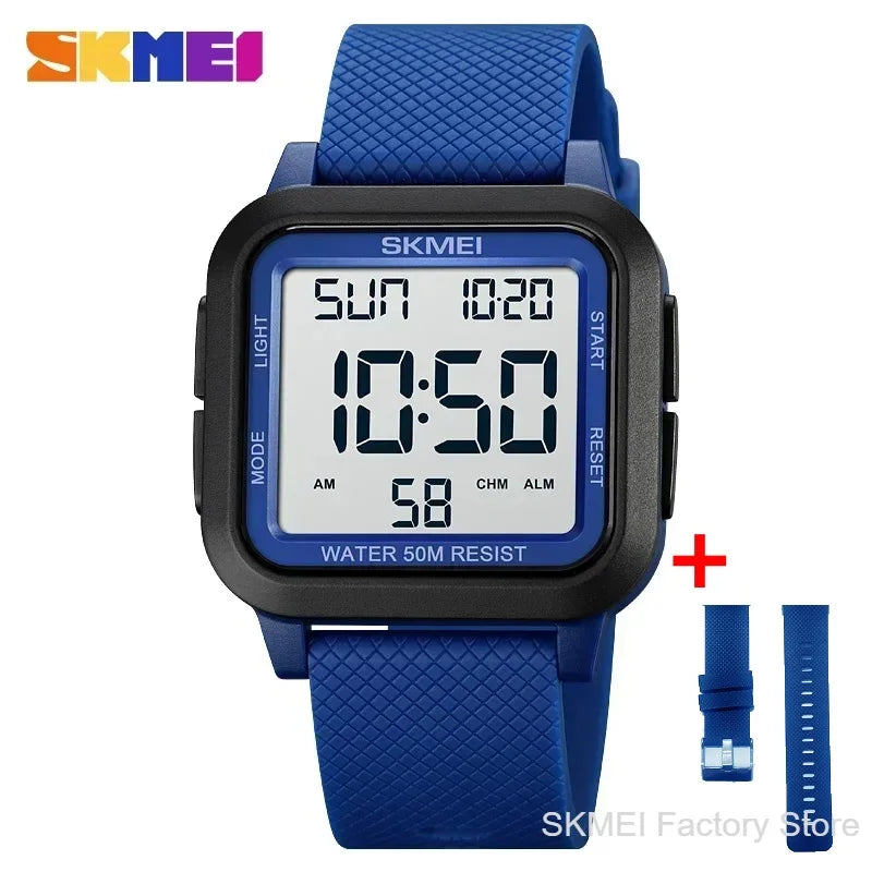 Reloj SKMEI 1894 Deportivo Digital Estilo Militar Para Hombre, Pantalla LED y Cierre de Hebilla