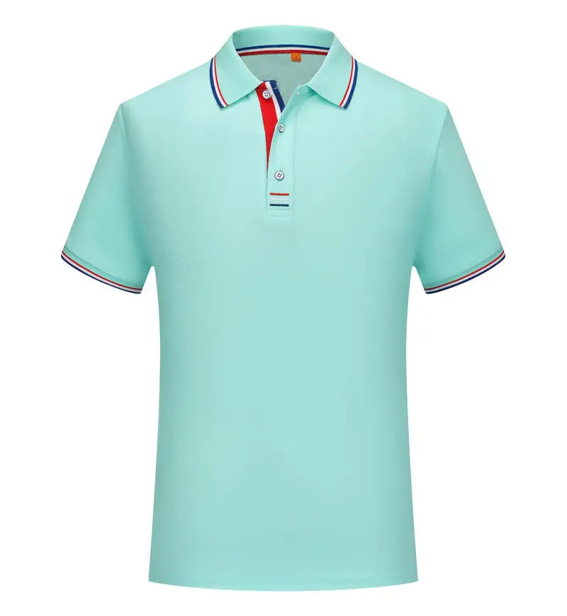 Polo Hombre Casual Color Sólido Manga Corta Transpirable