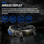 Zeblaze VIBE 8 - Montre intelligente avec appel vocal et écran AMOLED de 1,43"