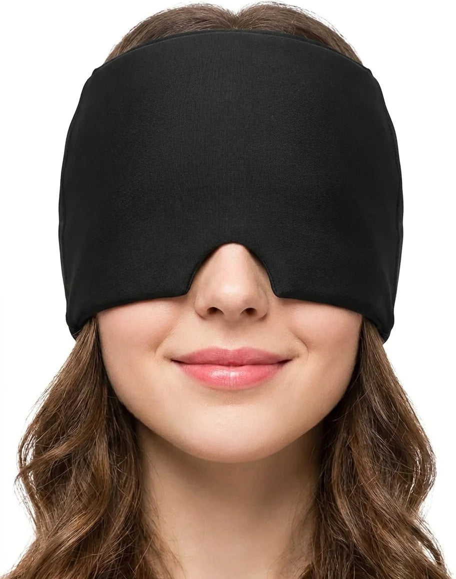 Gorro de Gel Frío Para Alivio de Migraña Máscara de Ojos