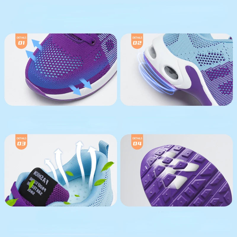 Zapatillas Mujer Malla Transpirable con Cojín de Aire