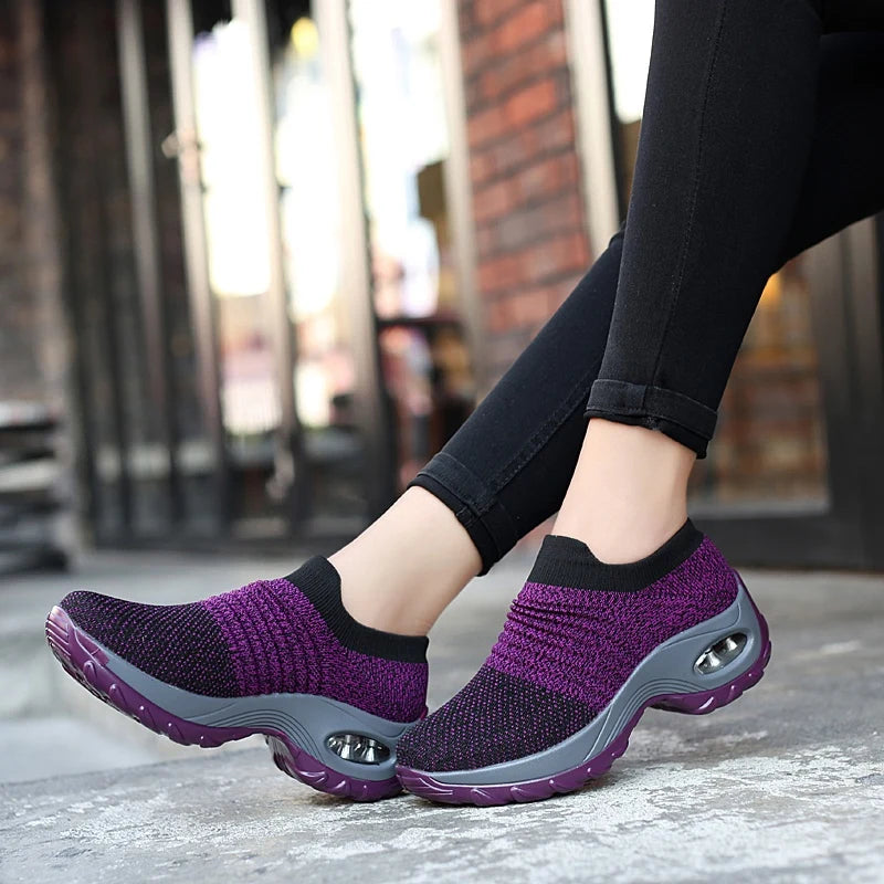 Tenis Mujer Transpirables Para Caminar Gym