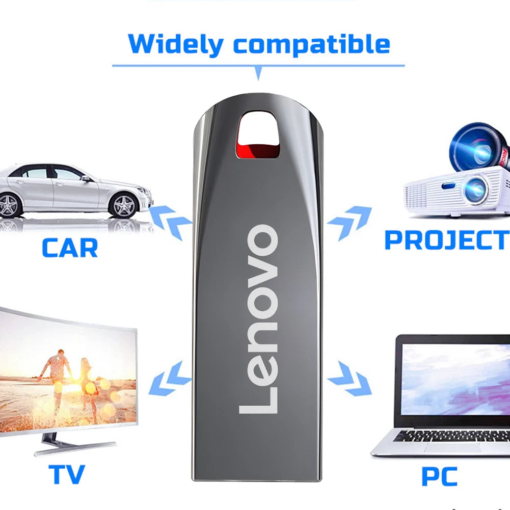 Lenovo USB 3.0 Mini Metal High-Speed 1TB 2TB Flash Drive