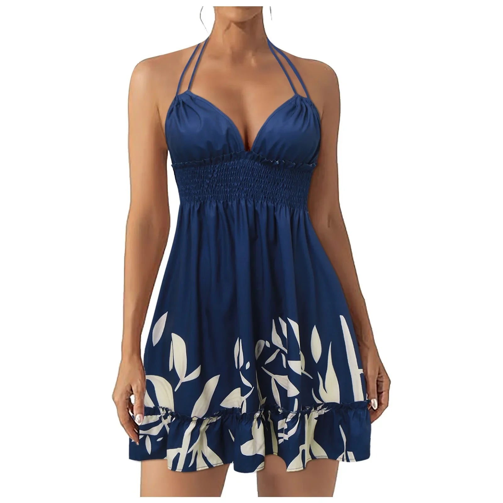 Floral Boho V-Neck Sleeveless Sundress Fashion