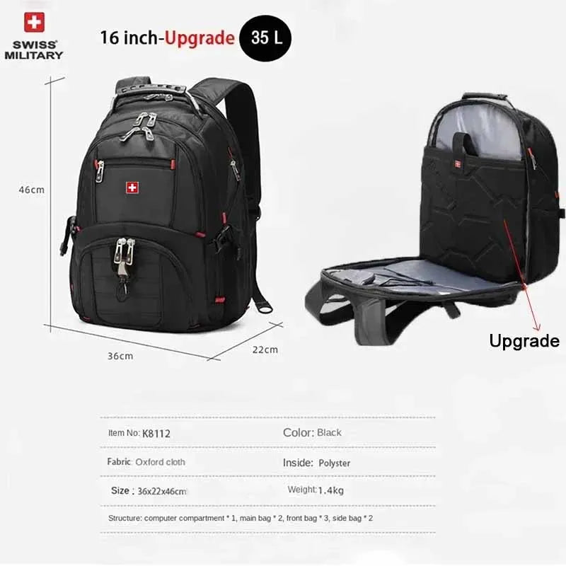 Waterproof Laptop Backpack 15.6/17" Large Capacity