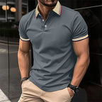 Polo décontracté homme coton respirant manches courtes