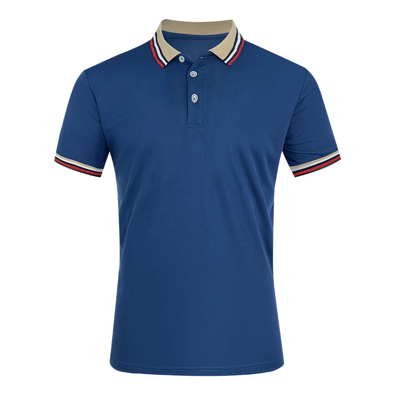 Polo Casual de Hombre Algodón Transpirable Manga Corta