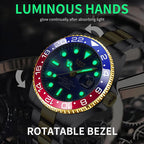 Montre LIGE LG10051 Acier Inoxydable Lumineuse et Résistante à l'Eau