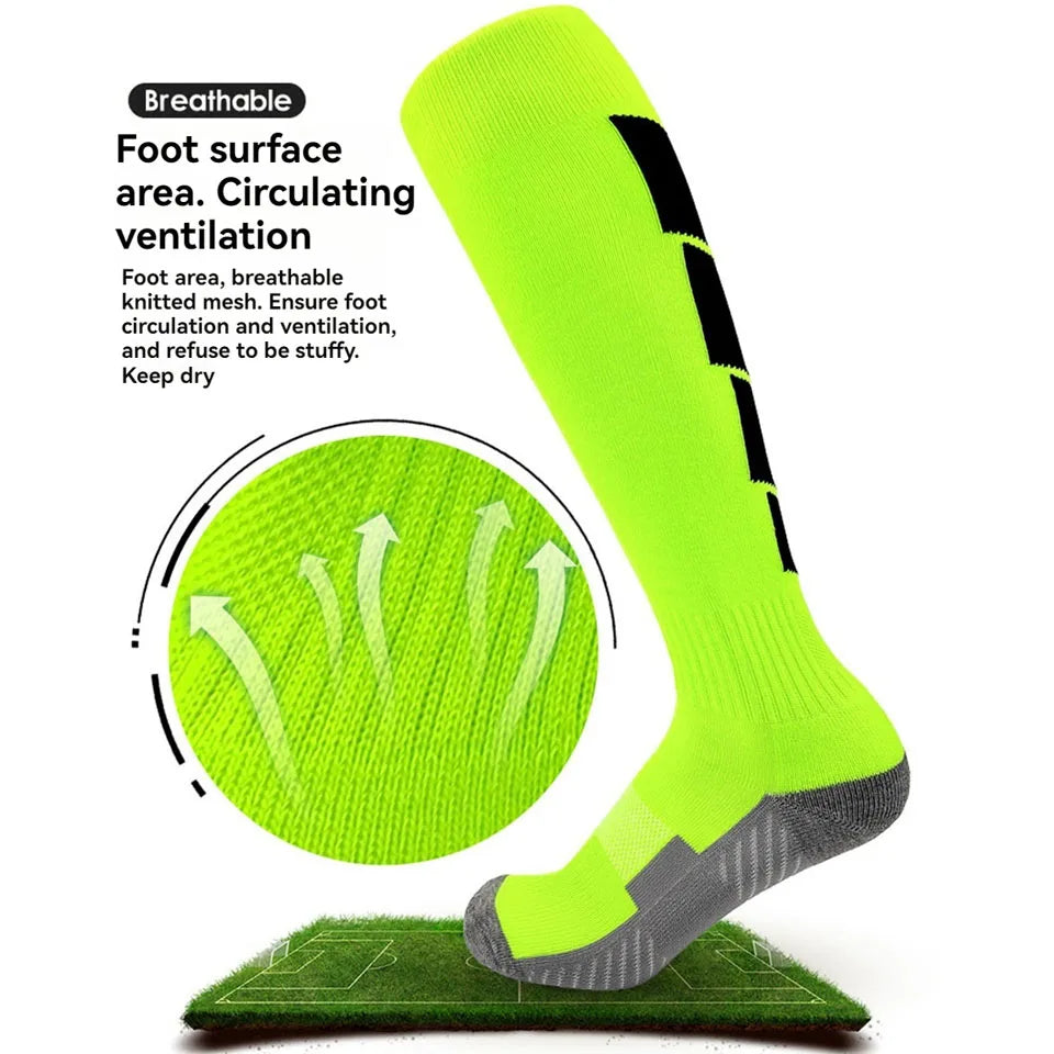 Calcetines de Fútbol Antideslizantes Largos