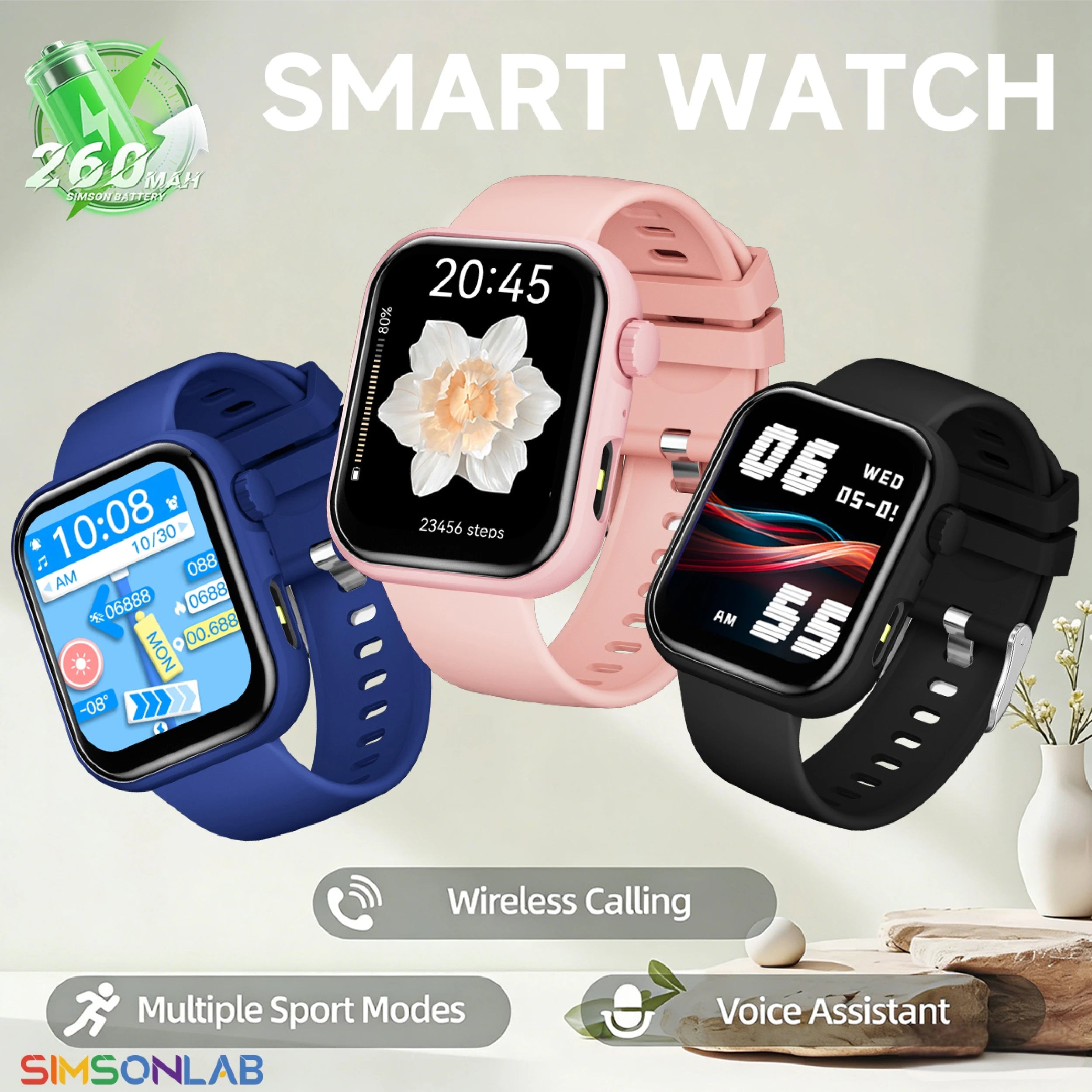 Smartwatch Hombre Mujer Llamadas Bluetooth Fitness