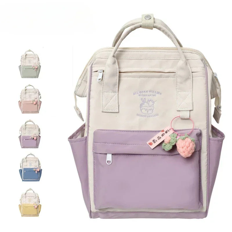 Mochila Kawaii Estilo Japonés Impermeable Juveniles Escolar Multiuso