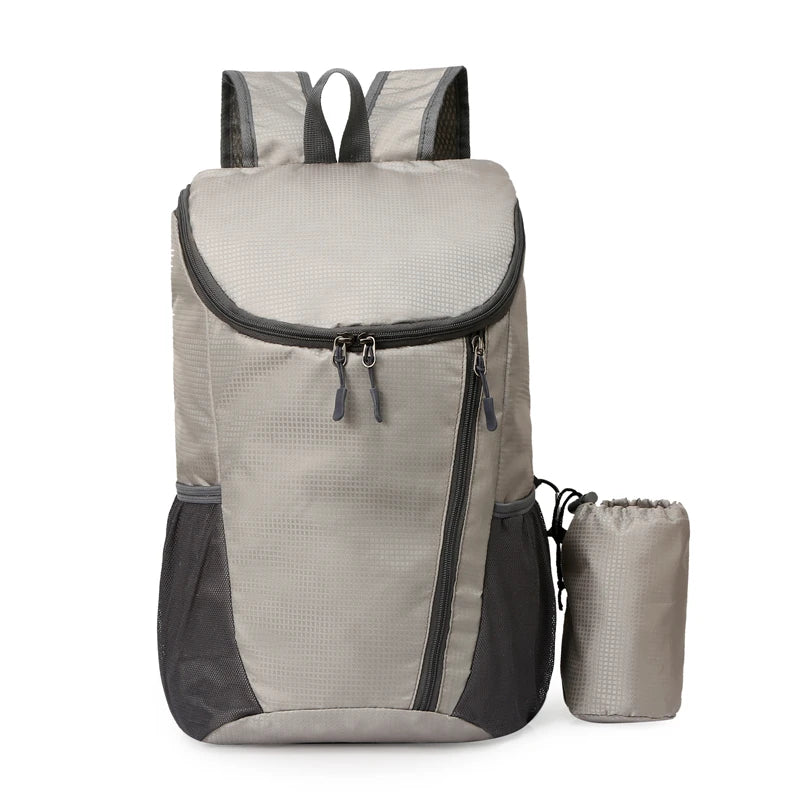 Mochila Plegable Nylon Unisex Minimalista Impermeable Deportes