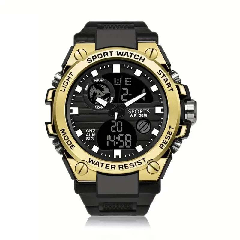Multifunctional LED Dual Display Watch