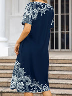 Robe Femme Grande Taille Chic Décontractée Ample