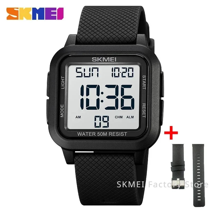Reloj SKMEI 1894 Deportivo Digital Estilo Militar Para Hombre, Pantalla LED y Cierre de Hebilla