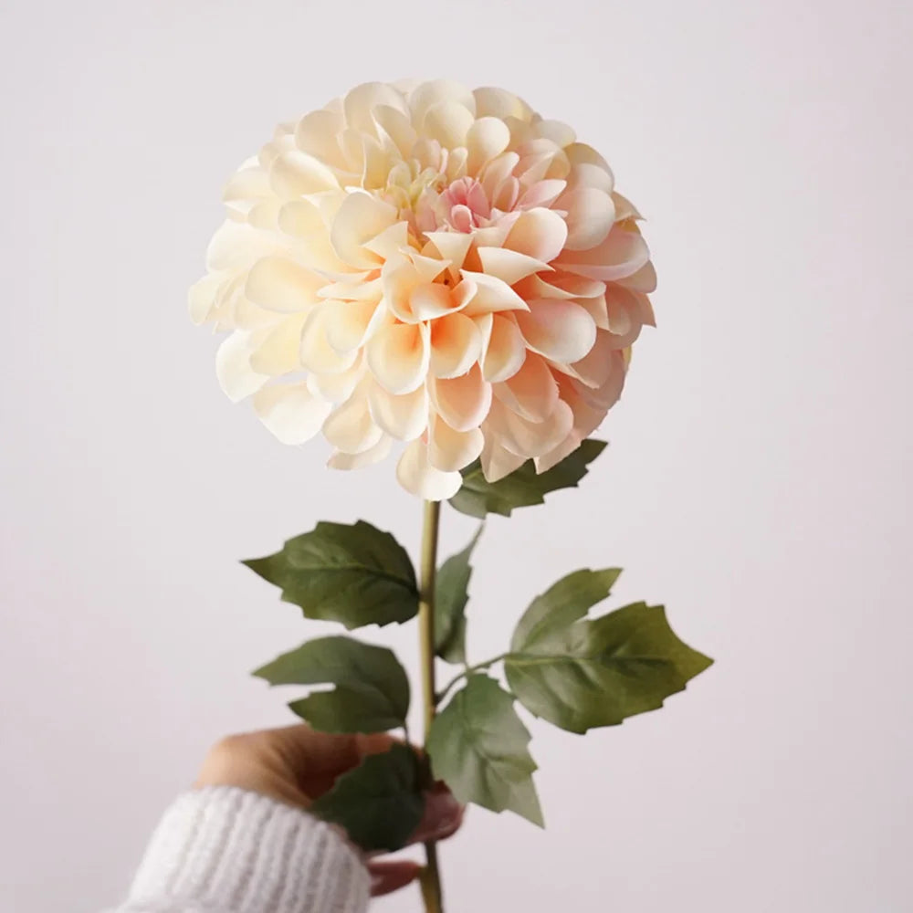 Dalia y Crisantemo Artificial 57cm Ramo de Seda Bodas /Hogar