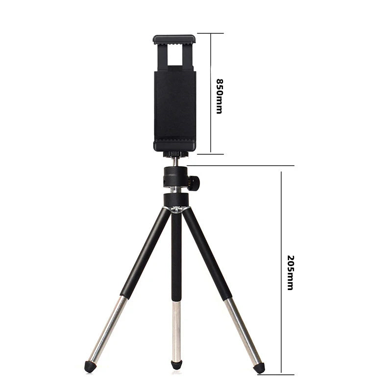 Mini Tabletop Tripod for Cell Phone and Camera with Clip Holder
