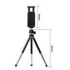 Mini trépied de table pour téléphone et appareil photo avec pince de support