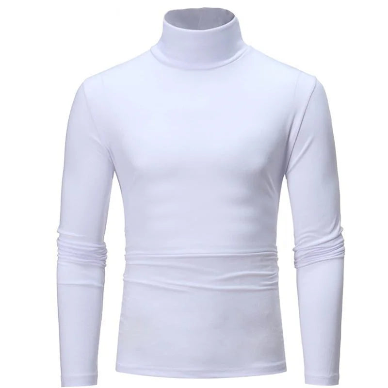 Camiseta Térmica Hombre Manga Larga Cuello Alto Slim Invierno