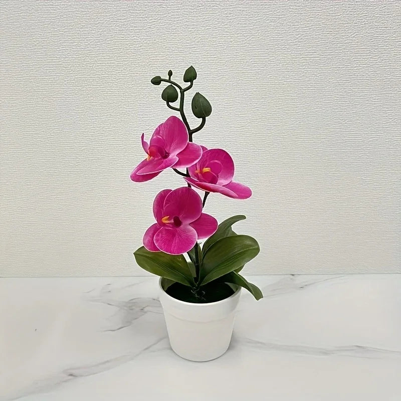 Orquídea Artificial Decoración para Hogar y Oficina