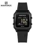 Reloj Digital Multifunción NAVIFORCE NF6105 Para Mujer con Correa de Silicona Resistente al Agua