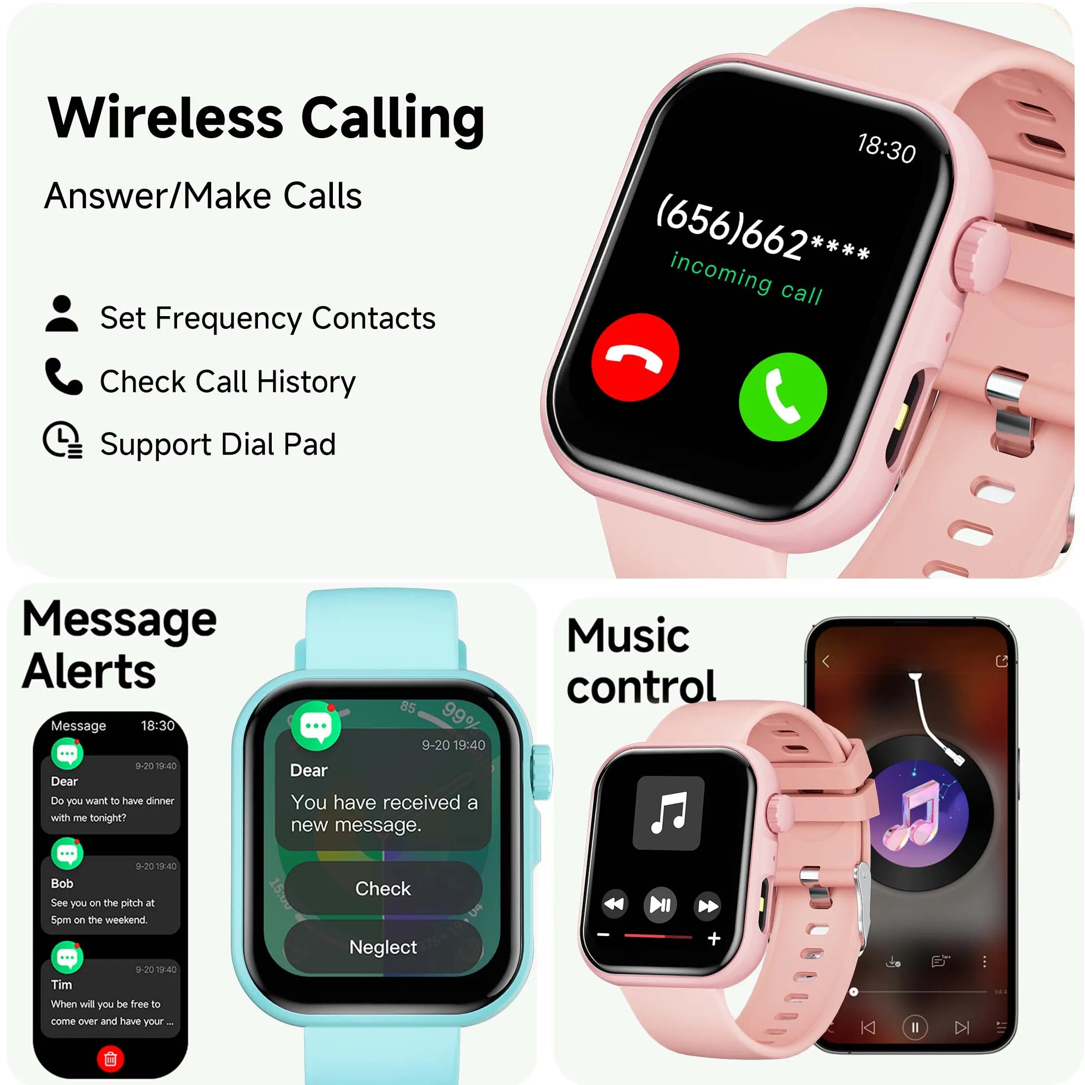 Smartwatch Hombre Mujer Llamadas Bluetooth Fitness