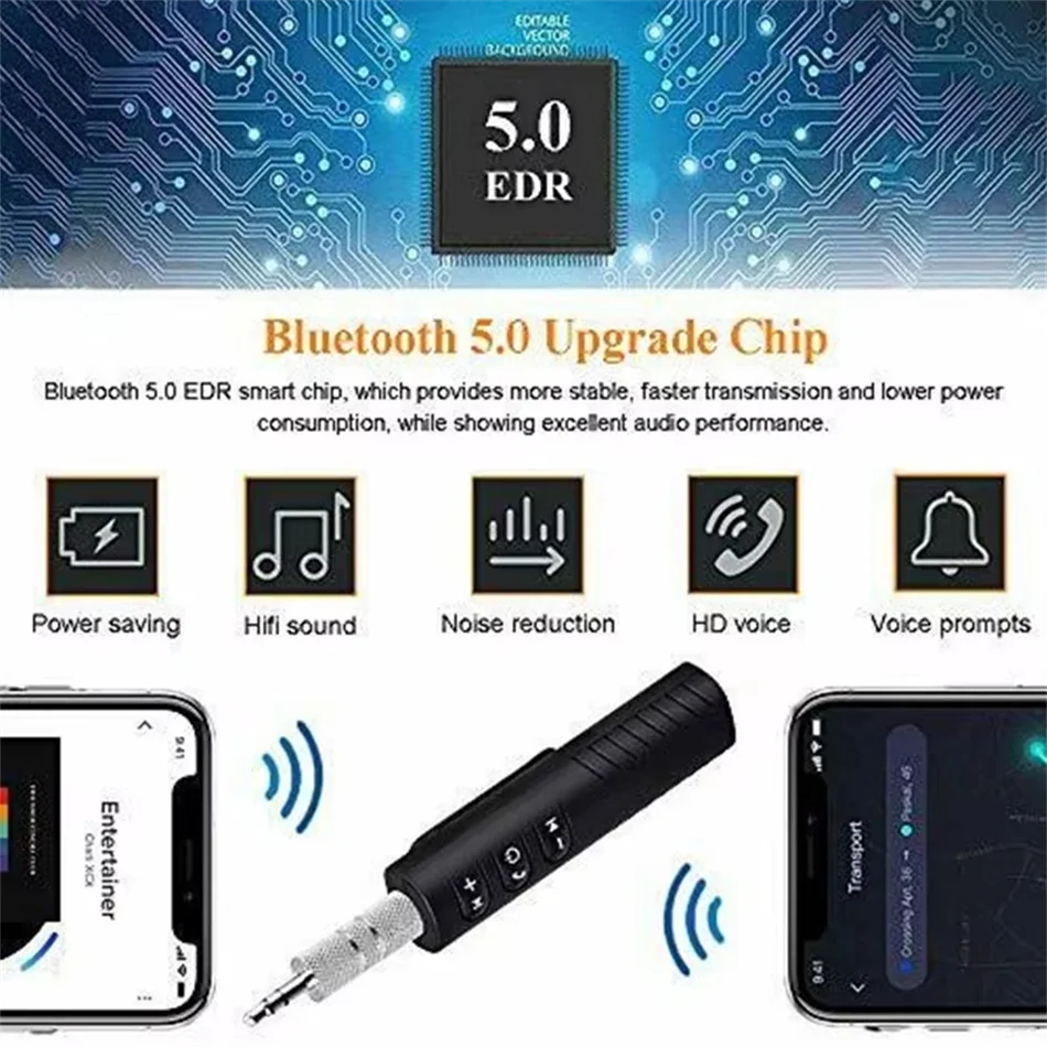 Receptor Transmisor Inalámbrico Compacto Bluetooth 5.0