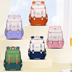 Sac à dos scolaire orthopédique imperméable pour filles et garçons