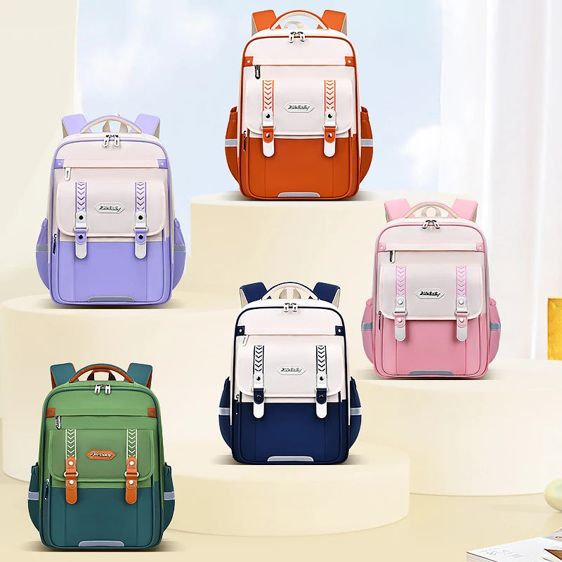 Mochila Escolar Ortopédica Impermeable Niñas y Niños