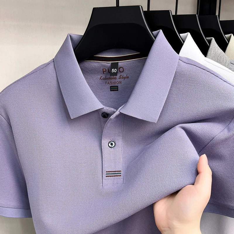 Polo 100% Algodón para Hombre Manga Corta Transpirable