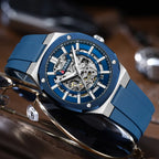 Reloj CURREN 8485 Mecánico Automático Para Hombre, Acero Inoxidable de 41 mm