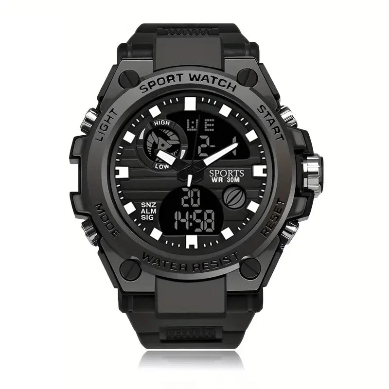 Multifunctional LED Dual Display Watch