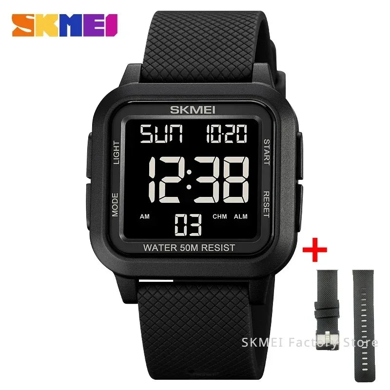 Reloj SKMEI 1894 Deportivo Digital Estilo Militar Para Hombre, Pantalla LED y Cierre de Hebilla
