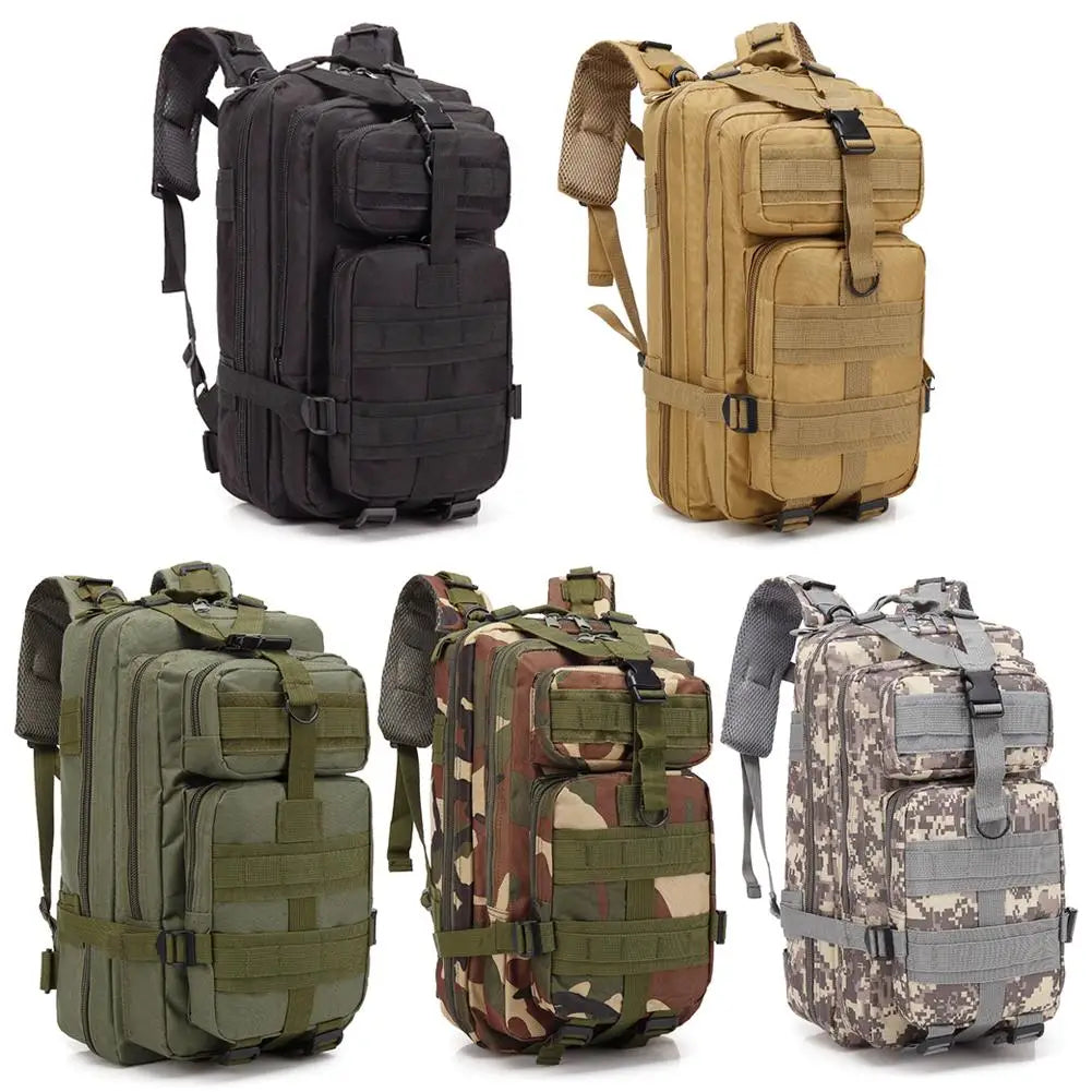 Mochila Estilo Militar 30L Impermeable Oxford Camping Senderismo