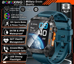 Nouvelle BOXUXING 2026 - Montre Connectée Militaire Robuste pour Hommes Fitness