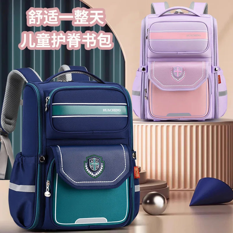 Mochila Escolar Infantil con Correa de Cojin de Aire Ortopédica
