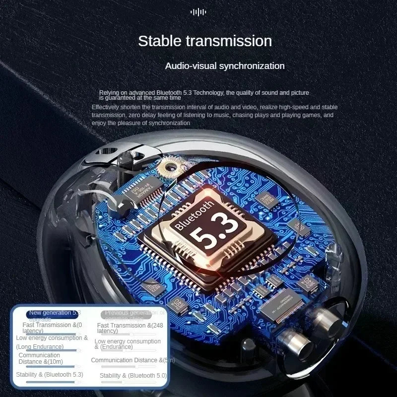 Audífonos T75 Conducción Ósea Bluetooth 5.3 Sonido Calidad