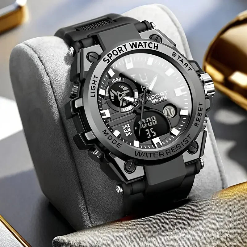Multifunctional LED Dual Display Watch