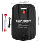 Sac de douche solaire pliable 20/40L Camping Bain de plein air