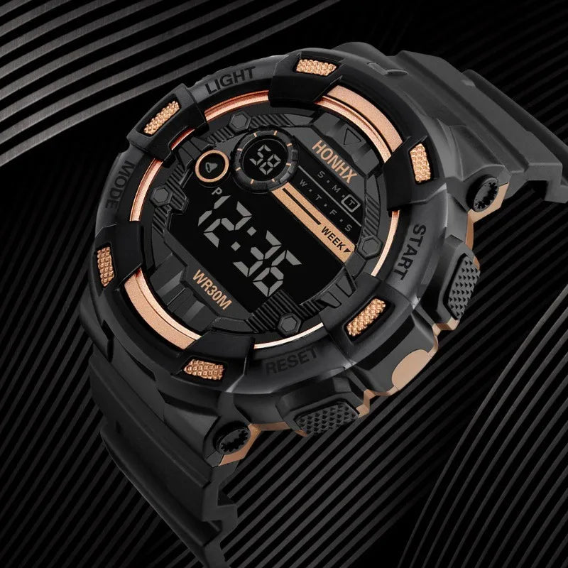 Men's and Students' Multifunctional Sports LED Watch