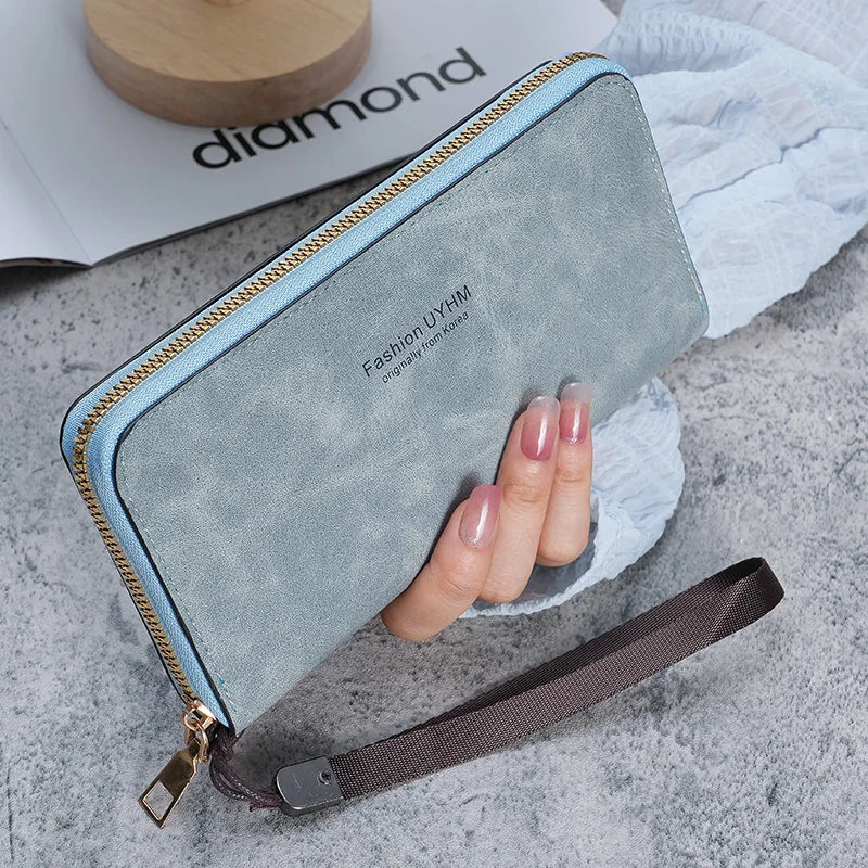 Cartera Larga Para Mujer Estilo Coreano Multifunción