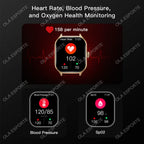 Montre connectée Homme Femme AMOLED 2.01'' Appels Bluetooth Multisports